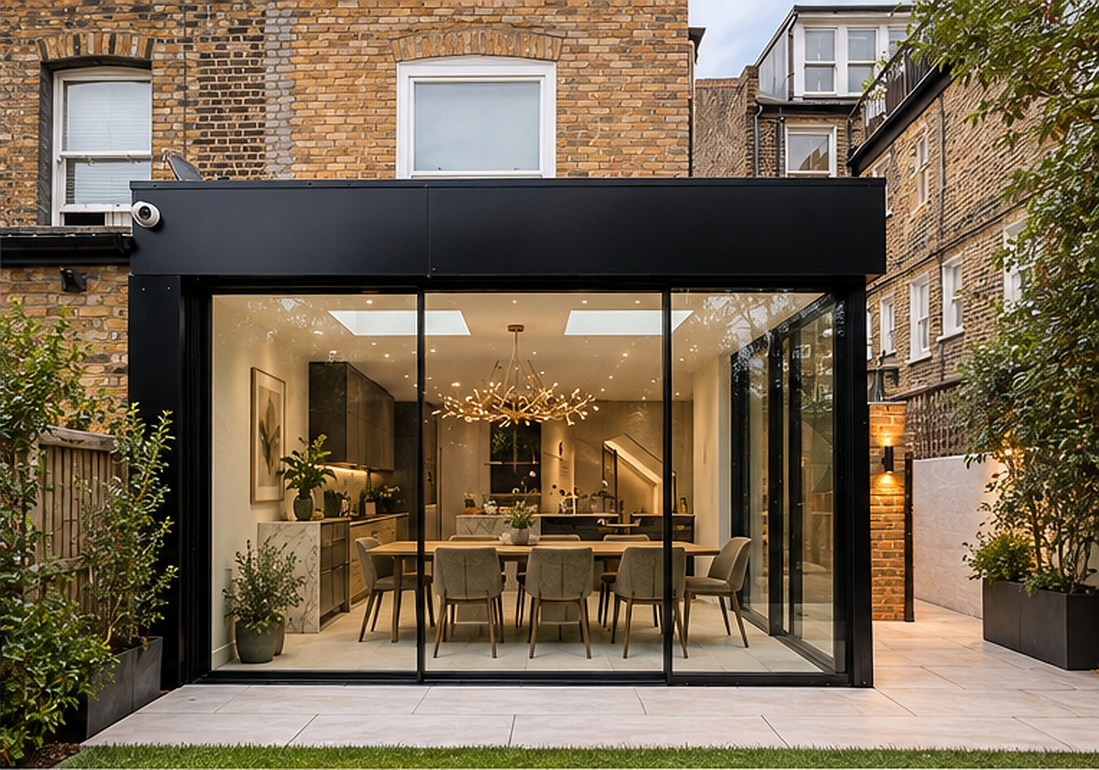 Completed: rear extension